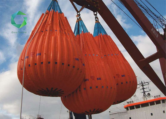 1050gsm 5000N Industrial Technical Textiles Foldable Vinyl Coated Crane Load Bag 2.8m