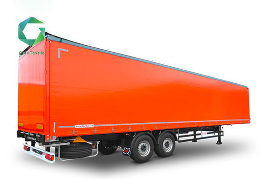 PVC 4000N Tensile Strength Vinyl Coated Tarp , 1000 Gsm Tarpaulin Truck Side Curtain