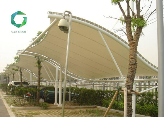 Mildewproof Stadium Court Tensile Membrane Canopy Vinyl Fabric 2000d