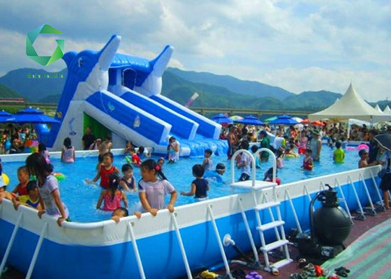 1300d Water Park PVC Membrane Pool Line , 1100gsm Tarpaulin Swimming Pool