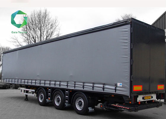 PVC Knife Coated Tarpaulin 550gsm Vinyl Coated Truck Cover 2500N Tensile Strength