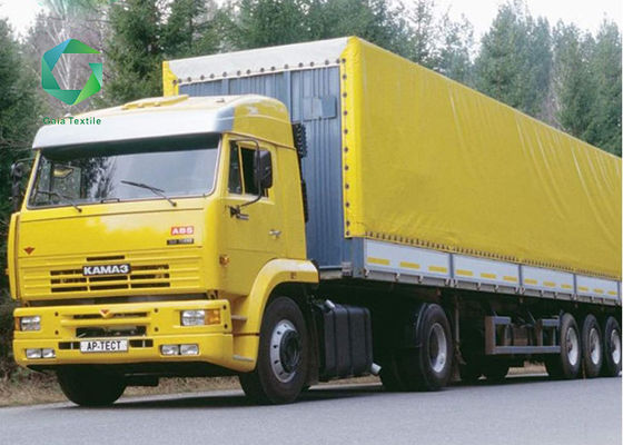 Mildewproof PVC Coating Fabric , 1000gsm Truck Side Curtains Waterproof Vinyl Tarp
