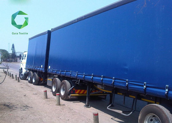 Mildewproof PVC Coating Fabric , 1000gsm Truck Side Curtains Waterproof Vinyl Tarp