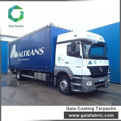 Mildewproof PVC Coating Fabric , 1000gsm Truck Side Curtains Waterproof Vinyl Tarp
