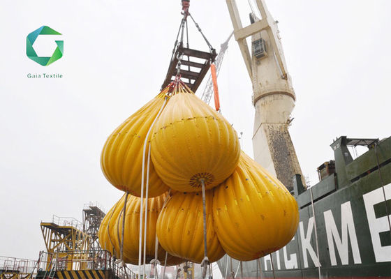 1050gsm 5000N Industrial Technical Textiles Foldable Vinyl Coated Crane Load Bag 2.8m
